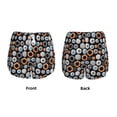 thumbnail image 3 of Balery Colorful Screws Pantalones cortos deportivos para mujer con forro y dos bolsillos, elásticos, para entrenamiento, gimnasio, yoga-Small, 3 of 7