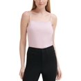 thumbnail image 1 of Calvin Klein Jeans Square Neck Bodysuit, Pink, Large, 1 of 4
