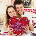 thumbnail image 3 of PMU Valentine's Day Heart Shaped Happy Valentine's Day Patterned Hearts 18 Inch Mylar-Foil Balloon Proposal, Special Events, Photo Props Party Decoration and Accessories (5/Pkg) Pkg/1, 3 of 9