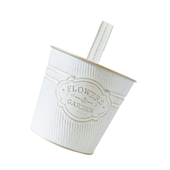 Milisten 1Set Hanging Basket Wall Hanging Flower Pot in White 15x0.3937x15x0.3937x22x0.3937in for Home Decor