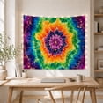 thumbnail image 5 of Multicolored Tie Dye With Spiral, Mystical Fantasy for Space Lovers, Galaxy Room Decor Room Accent, Housewarming Gift, Tapestry Wall Hanging for Bedroom and Dorm, 5 of 7
