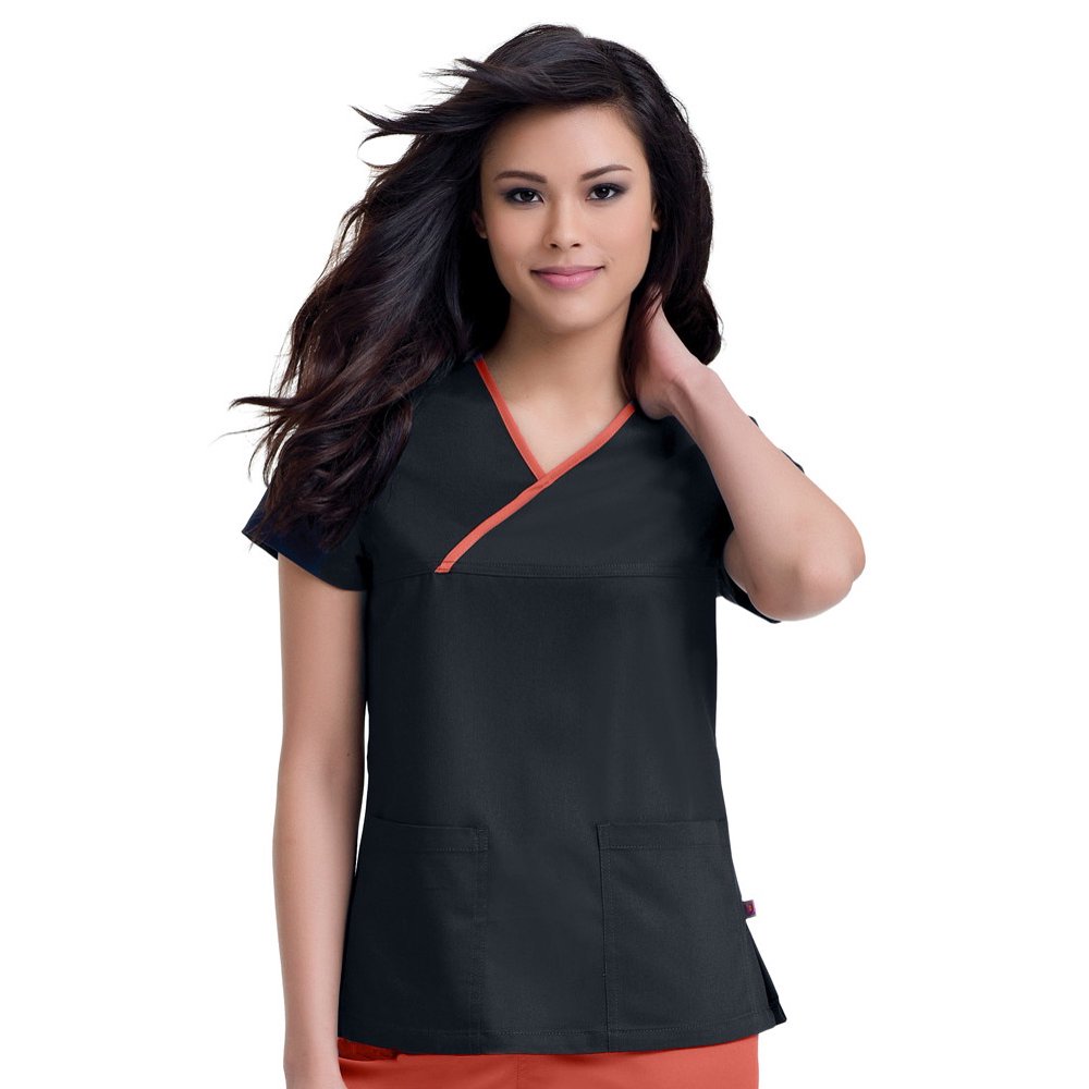 Urbane Scrubs Urbane Ultimate Women's Mandi Crossover Solid Scrub Top