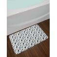 thumbnail image 2 of Doodle Bath Mat, Jellyfish in Contemporary Cartoon Starfish Coral Reef Underwater with Funny Design, Non-Slip Plush Mat Bathroom Kitchen Laundry Room Decor, 29.5 X 17.5 Inches, Multicolor, Ambesonne, 2 of 2