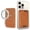 Brown Leather, variant on Dteck MagSafe Compatible Universal Detachable Wallet for Smartphones / Mag-Safe Phone Cases, Glitter Clear Shiny Card Holder,Clear