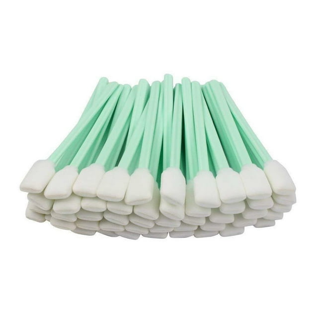 Dsseng 100Pcs Multi Purpose Cleaning Sponge Sticks with Foam Tips Absorbent Flexible Tools for Tight Spaces Sink Faucet Electronics Car Details Home Supply