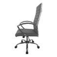 thumbnail image 6 of Corrigan Height Adjustable Faux Leather Office Chair, Large, Gray and Chrome, 6 of 9