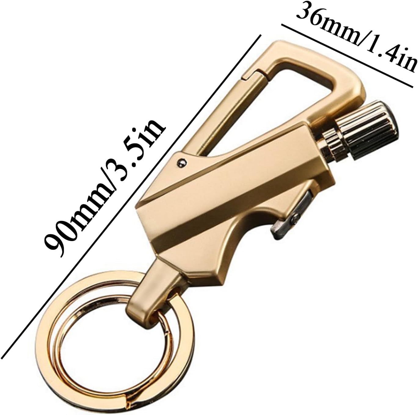 Visulong/Benighty Keychain, Visulong/Benighty Sleek Metal Keychain, Permanent Match Infinity Lighter, 3-in-1 Multifunctional Pendant (3Pcs-Mixed)