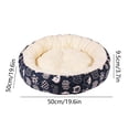thumbnail image 3 of Tarmeek Orthopedic Dog Bed for Large Dogs, Washable Round Calming Pet Bed with Removable Cover, Anti-Slip Bottom & Soft Plush for Indoor Cats and Dogs, Machine Washable, 3 of 6