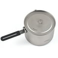 thumbnail image 1 of Lightweight and portable camping pots and pans with folding handles., 1 of 8