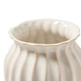 thumbnail image 4 of My Texas House 12" White Fluted Ceramic Vase, 4 of 5