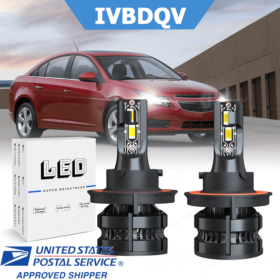 For Chevy Cruze 2011-2015 H13/9008 LED Headlight Bulbs High/Low Beam 2Pcs