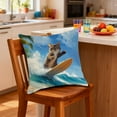 thumbnail image 5 of Tuvgenk Linen Pillow Cover 18x18 Inch with Zipper, Colorful Printed Decorative Throw Pillow Covers for Couch Indoor Outdoor Living Room Bedroom, 5 of 6