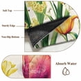 thumbnail image 6 of Round Rugs 7Ft, Spring Floral Round Area Rug Washable Indoor Throw Carpet, Rustic Tulip Butterfly Botanical Summer Large Non Slip Circle Rug for Dining Room Playroom Home Decor Aesthetic, 6 of 8