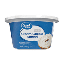 Great Value Cream Cheese Spread, 8 oz, Tub