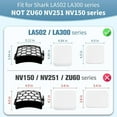 thumbnail image 2 of LA502 LA500 Replacement Filters for Shark Rotator Lift-Away ADV DuoClean PowerFins Upright Vacuum LA300 LA301 LA322 LA500 LA502 LA500WM LA360 LA362 LA700, Replace Part XHF320 and XFFK320, 2 of 5