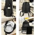 thumbnail image 4 of Piano Backpack, Polka Dot Nylon Music Daypack with Star Pendant, Whimsical Y2K Backpack for School, Campus, Work, Travel and Daily Commute, 4 of 7