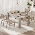 thumbnail image 2 of Dining Table for 6-8, 71" Rectangular Farmhouse  Kitchen Table with Large Tabletop,  Extra Support Base & Triangular Table Leg, Sturdy, for Apartment, Small Space, 2 of 39