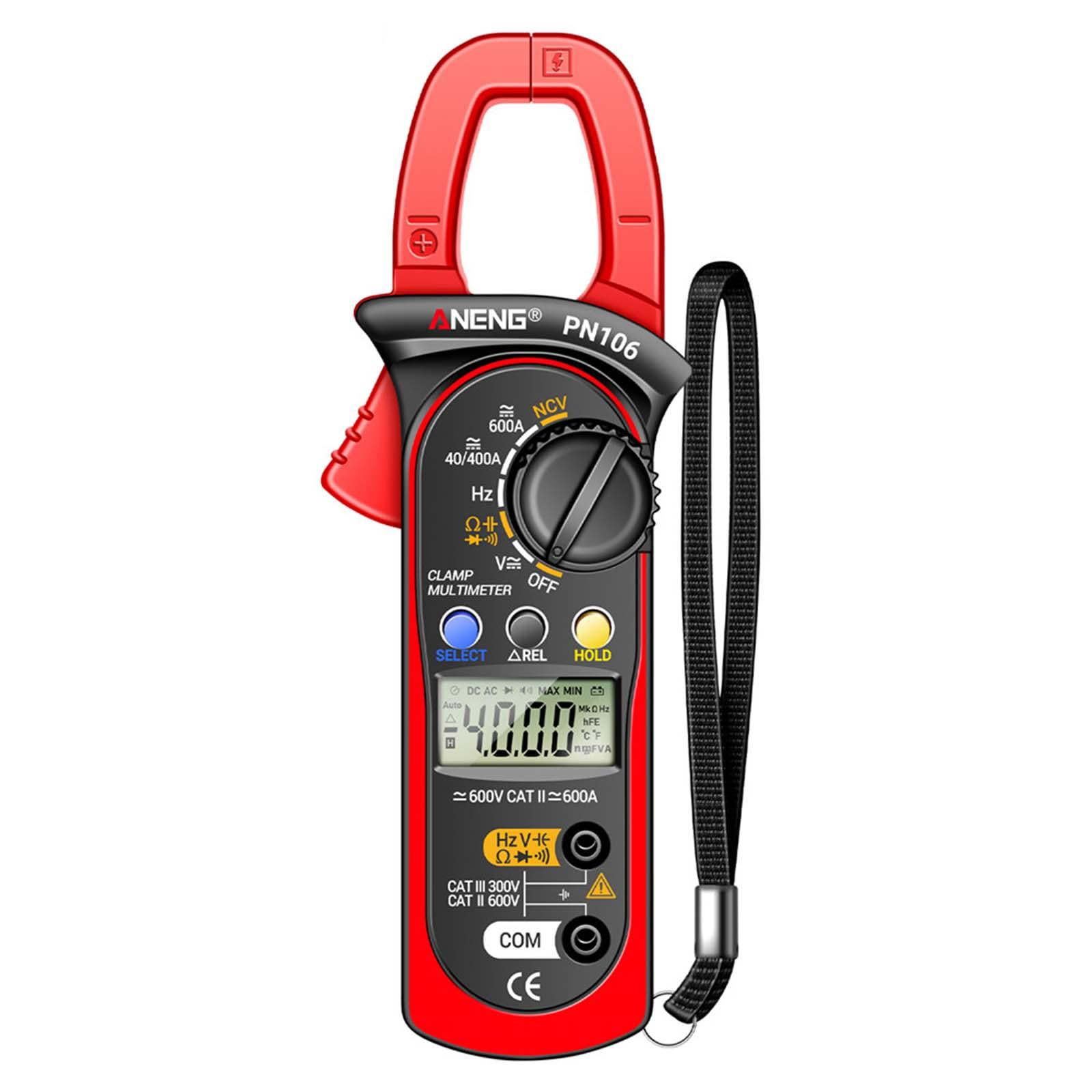 Miulika Digital Clamp Meter Electrical Multimeter Pocket 4000Counts Current Meter Accurately Auto Range Electrician Tool Multi Tester for Automotive