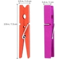 thumbnail image 2 of HUGFEGWE Clothes Pins for Crafts 40pcs Color Wooden Clothespins Durable Clothes Pegs Pins,Colorful Photo Clip for Photos Pictures Crafts,2.9 Inch (Random Color) CJB91-73085, 2 of 9
