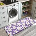 thumbnail image 3 of Purple Daisy Flower White Blooms Pattern Kitchen Rug Mat,Kitchen Runner Rugs Non Skid Washable,Decorative Kitchen Floor Mats for Kitchen,Sink,Laundry,17"x47.2", 3 of 7