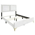 thumbnail image 3 of Castle Place Glam Velvet Upholstered Twin Bed, White, 3 of 8