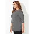thumbnail image 4 of Catherines Women's Plus Size Suprema Boatneck Tunic Top, 4 of 6