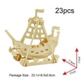 thumbnail image 4 of Puzles de madera Georgie Porgy 3D para niños, maquetas DIY, paquete de 3, 4 of 9