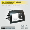 thumbnail image 5 of Scosche TA2088B Double DIN Dash Kit Compatible w/ Select 2004-2010 Toyota Sienna Minivan, 5 of 8