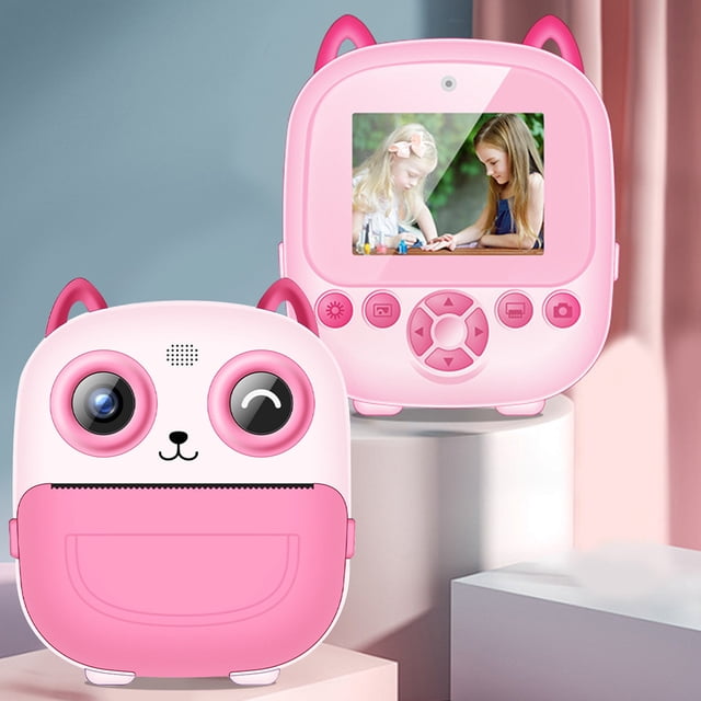 Cámara digital Mini cámara de impresión para niños Cámara Cámara DSLR digital multifuncional para fotografía e impresión Imprimir cámaras digitales