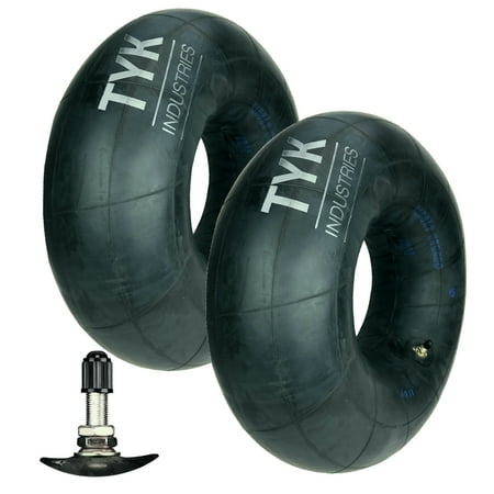 Pair of 2 TYK Industries 18x8.50-8 18x850-8 ATV Lawn Mower Tire Inner Tubes Metal TR6 Valves