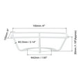 thumbnail image 2 of Uxcell 4" E26 E27 Lamp Shade Ring Frame with European Fitter, Lampshade Holder Wire Frame DIY Drum Ring Square, 2 of 6