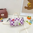 thumbnail image 4 of Bolso tipo cubo con diseño de tablero de ajedrez Monedero de lona estilo occidental, 4 of 6