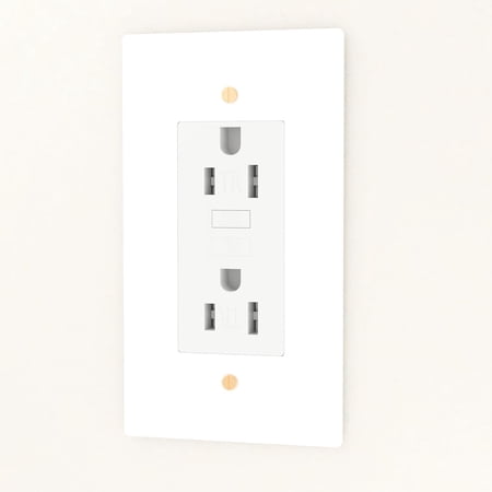 Solid Brass Outlet – Decorative Wall Plate for Standard Electrical Outlets – UL Listed | Residential & Commercial Use - Durable Heavy-Duty Brass Easy Installation | 120 VAC - US Style