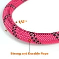 thumbnail image 5 of ZOUYUE Rope Dog Leash 6.5 FT with Comfortable Padded Handle, Highly Reflective Threads Dog Leash for Large/Medium Dogs, 1/2 inch, Multi-Color, 5 of 10