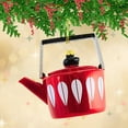 thumbnail image 3 of Cody Foster 3.50In Mid Century Modern Teapot, Glass, Ornament Handle Go8953 Red, 3 of 3