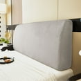 thumbnail image 5 of Velvet Bed Headboard Slipcover Full Queen King, Stretch Bed Headboard Cover Soft Dustproof Protector Cover for Bedroom Decor 79in, 5 of 9