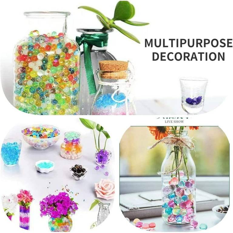 Non Toxic Water Beads Kit 300pcs Giant & 20000 Small Gel Beads for
