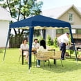 thumbnail image 2 of Outsunny 8' x 8' Pop Up Canopy Foldable Outdoor Canopy Tent w/ Bag, Blue, 2 of 10