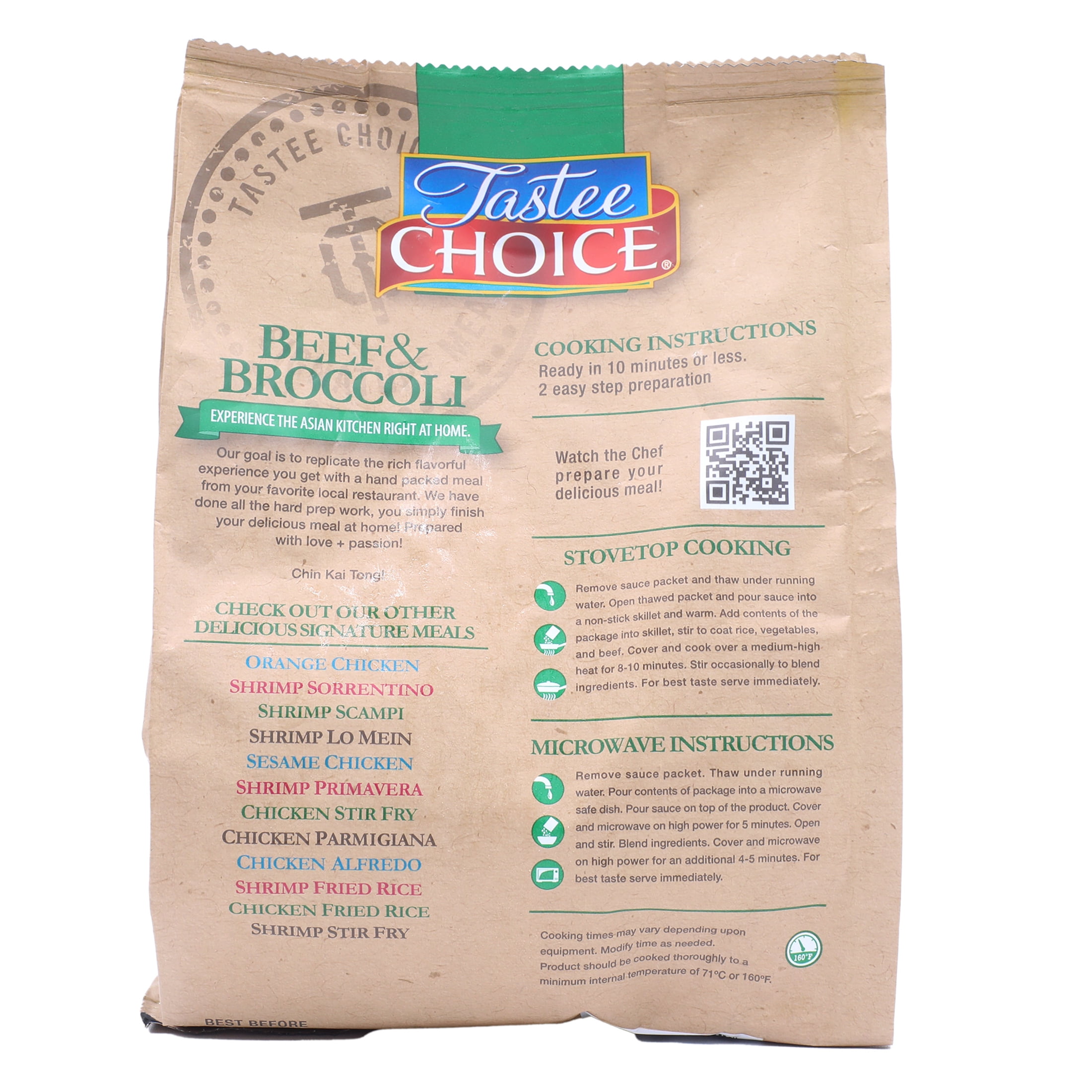 Tastee Choice Beef & Broccoli, Frozen Meal 24 oz.