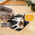 thumbnail image 4 of Alfombrilla de arena para gatos Petinstinct, extra grande, 76 x 56 cm, color negro, 4 of 8