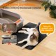 thumbnail image 4 of Alfombrilla de arena para gatos Petinstinct, extra grande, 76 x 56 cm, color negro, 4 of 8