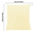 thumbnail image 4 of Cozival Cotton Gauze Wipes, 5-Pack 6-Layer Cotton Gauze Baby Wipes - Hypoallergenic Muslin Washcloths, Natural Newborn Towels for Sensitive Skin Care, Muslin Baby Washcloths, Yellow, 4 of 7