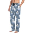 thumbnail image 5 of Christmas Santa Claus Tree Pajama Pants Mens Lounge Pants Straight-Fit Men Pajama Bottoms with Drawstring Pockets, 5 of 7