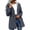 Dark Gray, variant on Women Waterproof Hooded Jackets Long Sleeve Striped Lined Belted Waist Zip Up Long Raincoat for Outdoor Hiking