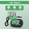 Aquarium Thermoscope For & Turtles Suction Cup Design Digital Display