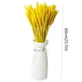 thumbnail image 3 of WYQLFSB Living Room Flowers Decoration 100pcs Artificial Natural Wheat Dried Flowers Bouquet Living Room Decoration Party Decorations Yellow One Size, 3 of 6