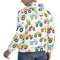 thumbnail image 6 of Wukai Cartoon Monster Trucks Print Men Hoodies Fleece Sweatshirts Long Sleeve Sweaters Pullover Fall Outfits Winter Clothes-Small, 6 of 7