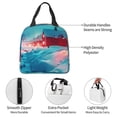 thumbnail image 4 of Fotbe Aurora Borealis Village Bolsa Térmica con Estampado y Forro de Aluminio Grueso Bolsa de Almuerzo con Bolsillo Frontal para Hombres y Mujeres, Ideal para Trabajo, Escuela, 4 of 8