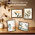 6x8 Picture Frame Rustic Brown, 6 by 8 Thin Photo Frame for Wall ...