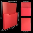 thumbnail image 3 of Magnetic Wall File Organizer for A4 Papers, Refrigerator Document Holder with Deep Pocket, Hanging Mail Sorter for Whiteboard Cabinet Office Classroom, 3 of 9